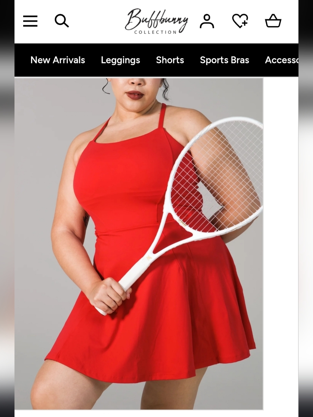 BuffBunny Bend & Snap Dress- Lipstick Red